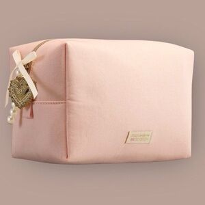 Dolce & Gabbana Makeup Bag Cosmetic Pouch Light Pink Medium New